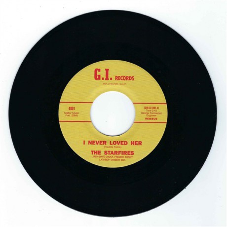STARFIRES "I Never Loved Her / Linda" 7" (black)