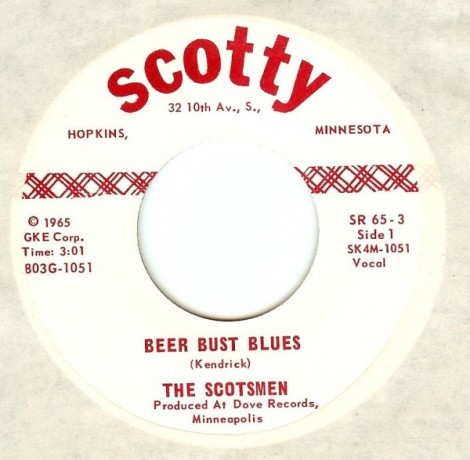 THE SCOTSMEN "BEER BUST BLUES / SCOTCH MIST" 7"