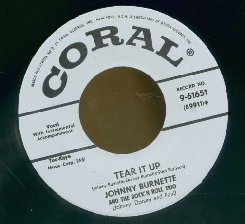 Johnny Burnette "Tear It Up / Oh Baby Babe" 7"