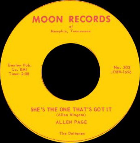 ALLEN PAGE "DATELESS NIGHT / I WISH YOU WERE WISHING" 7"