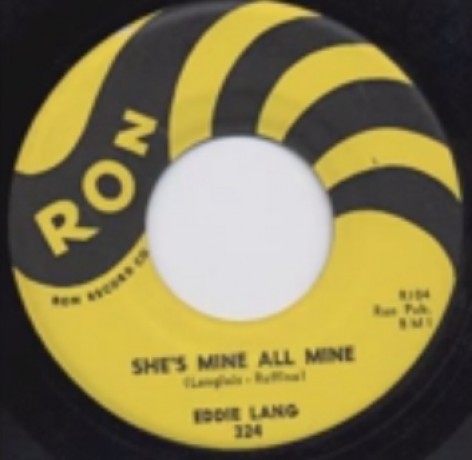 EDDIE LANG "SHE'S MINE ALL MINE/Troubles Troubles" 7"