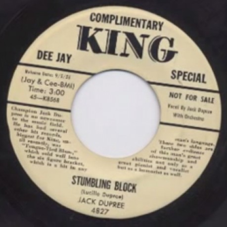 JACK DUPREE "STUMBLING BLOCK/THAT'S MY PA"