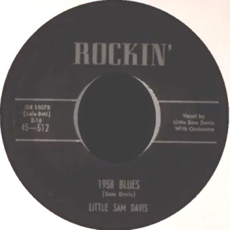 LITTLE SAM DAVIS "1958 BLUES/GOIN BACK HOME" 7"