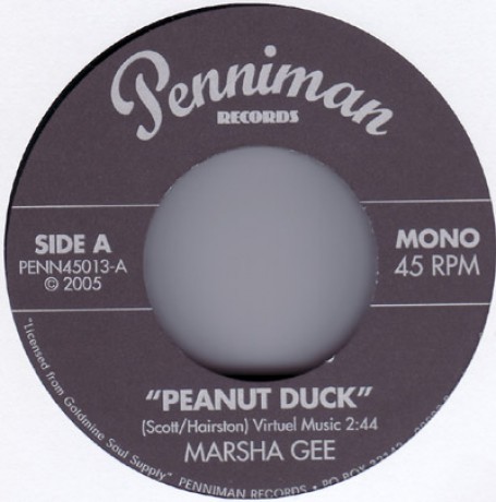 MARSHA GEE "PEANUT DUCK"/COUNT YATES "Chimpanzee" 7"