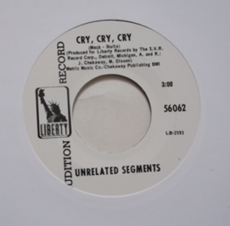 UNRELATED SEGMENTS "CRY CRY CRY/IT’S NOT FAIR" 7"