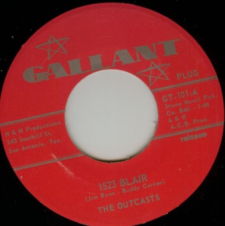 OUTCASTS "1523 BLAIR / SMOKESTACK LIGHTNING" 7"