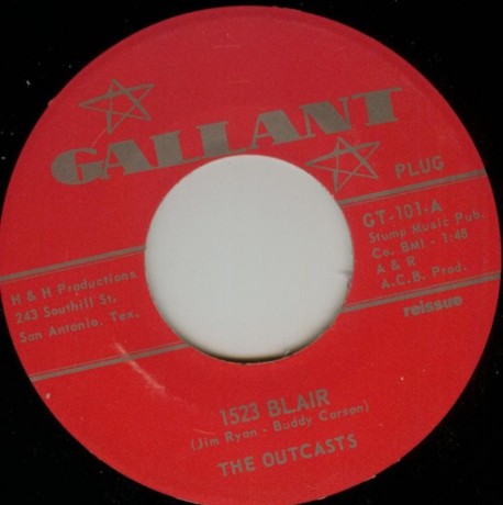 OUTCASTS "1523 BLAIR / SMOKESTACK LIGHTNING" 7"