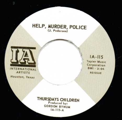 THURSDAYS CHILDREN "HELP, MURDER, POLICE/You Can Forget About That" 7"