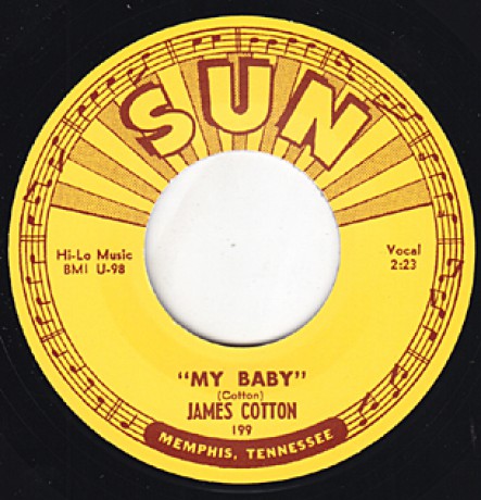 JAMES COTTON "MY BABY / STRAIGHTEN UP BABY" 7"