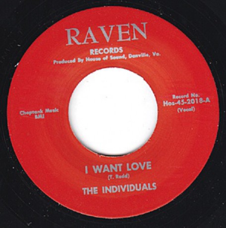 INDIVIDUALS "I WANT LOVE/I REALLY DO" 7"