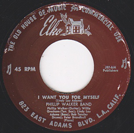 PHILLIP WALKER "I WANT YOU FOR MYSELF/ LOUISIANA WALK" 7"