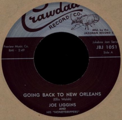 JOE LIGGINS "Going Back to New Orleans" / ELLIS 'SLOW' WALSH "New Orleans Is My Home" 7"