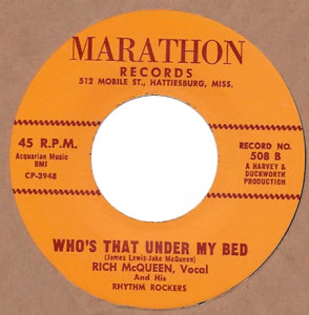 RICH McQUEEN "WHO’S THAT UNDER MY BED / WAITING FOR MY LOVE" 7"