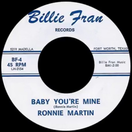 RONNIE MARTIN "BABY YOU’RE MINE / STORM OF LOVE" 7"