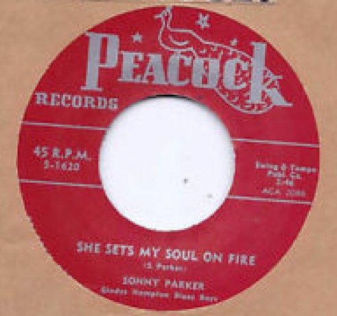 SONNY PARKER "SHE SETS MY SOUL ON FIRE/ DISGUSTED BLUES" 7"