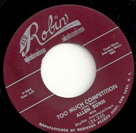 ALLEN BUNN "TOO MUCH COMPETITION / MY KINDA WOMAN" 7"