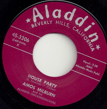 AMOS MILBURN "HOUSE PARTY / I DONE DONE IT" 7"