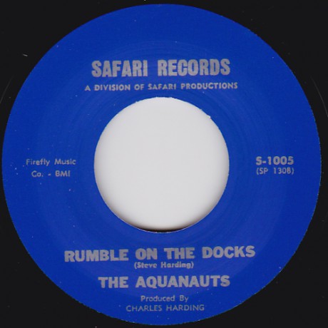 AQUANAUTS "RUMBLE ON THE DOCKS / BOMBORA" 7"