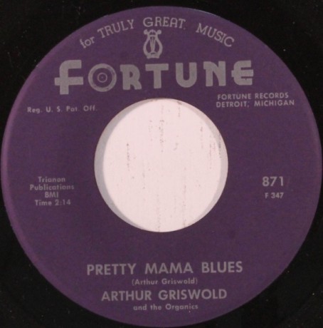 ARTHUR GRISWOLD "PRETTY MAMA BLUES / TRYING FOR A FUTURE" 7"