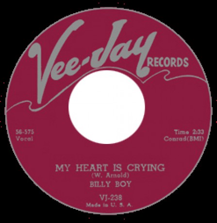 BILLY BOY "MY HEART IS CRYING/ KISSING AT MIDNIGHT" 7"