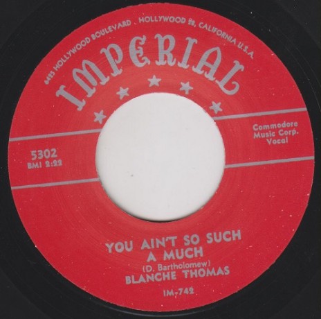 BLANCHE THOMAS "YOU AIN’T SO SUCH A MUCH / NOT THE WAY THAT I LOVE YOU" 7"