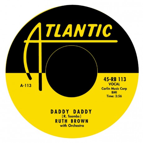 RUTH BROWN "Daddy Daddy / I Would If I Could" 7"