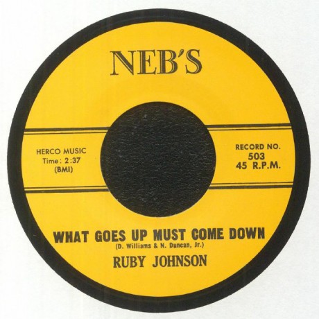 RUBY JOHNSON "WHAT GOES UP MUST COME DOWN / I WANT A REAL MAN" 7"