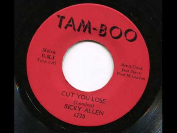 RICKY ALLEN "CUT YOU LOOSE / SOUL STREET" 7" 