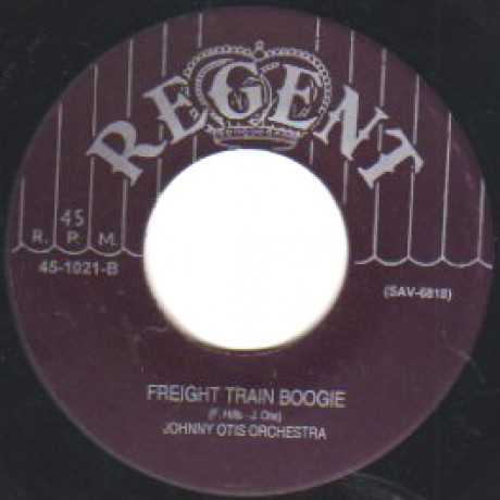 JOHNNY OTIS "FREIGHT TRAIN BOOGIE / GOOD TIME BLUES" 7"