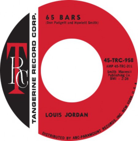 LOUIS JORDAN "65 BARS / COMIN’ DOWN" 7"