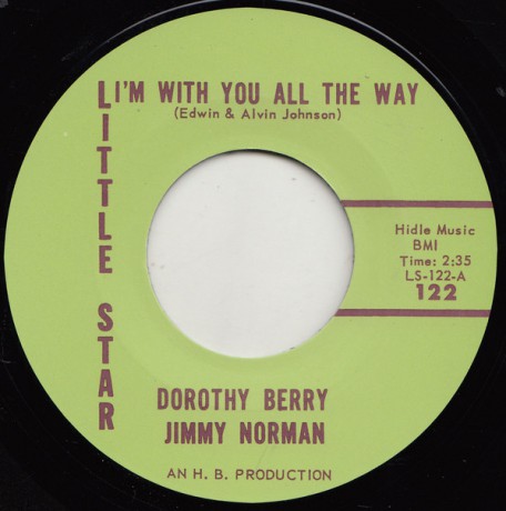 DOROTHY BERRY & JIMMY NORMAN "I’M WITH YOU ALL THE WAY/ YOUR LOVE" 7"