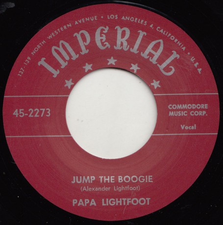PAPA LIGHTFOOT "JUMP THE BOOGIE / WHEN THE SAINTS GO MARCHING IN" 7"