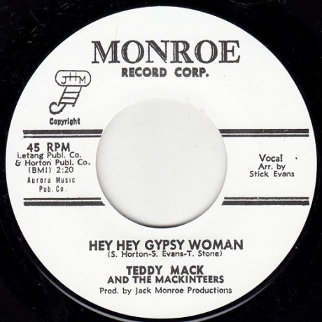 TEDDY MACK "HEY HEY GYPSY WOMAN / IS THERE ANY DOUBT" 7"