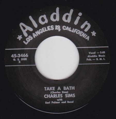 CHARLES SIMS "TAKE A BATH / YOU’RE GONNA NEED ME" 7"