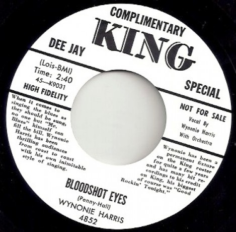 WYNONIE HARRIS "BLOODSHOT EYES / GOOD MORNING JUDGE"7"