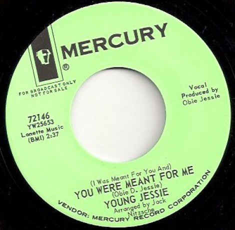 YOUNG JESSIE "YOU WERE MEANT FOR ME / MARY LOU" 7"