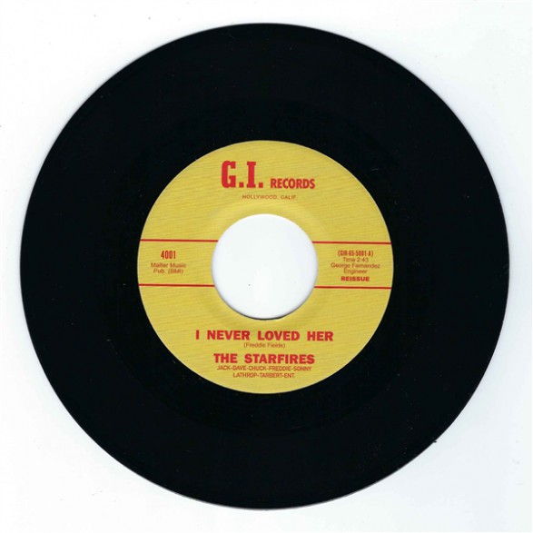 STARFIRES "I Never Loved Her / Linda" 7" (black)