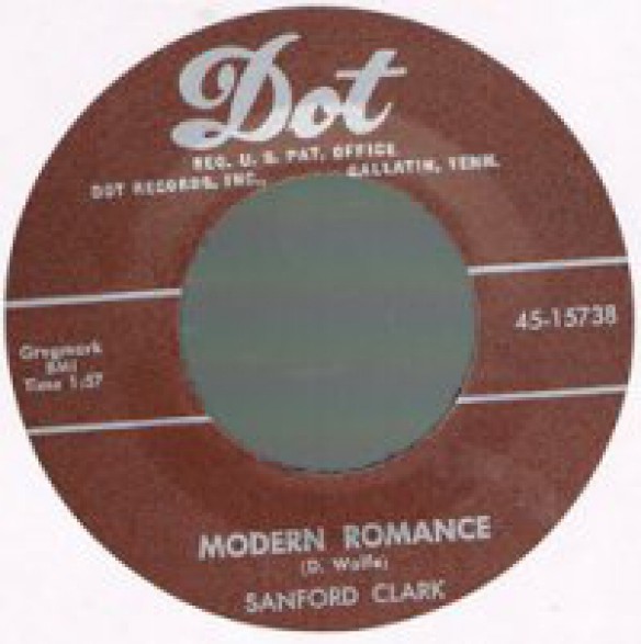 SANFORD CLARK "Modern Romance / Love Charms" 7"