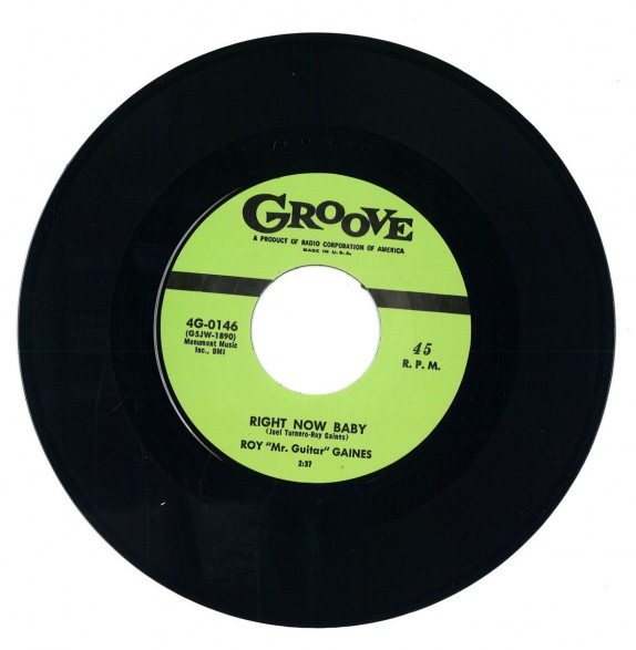 ROY GAINES "RIGHT NOW BABY/ DE DAT DE DUM DUM" 7"