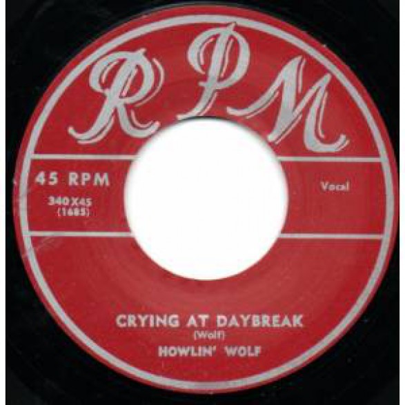 HOWLIN WOLF "Crying At Daybreak" / Junior Brooks ‎"Lone Town Blues" 7"