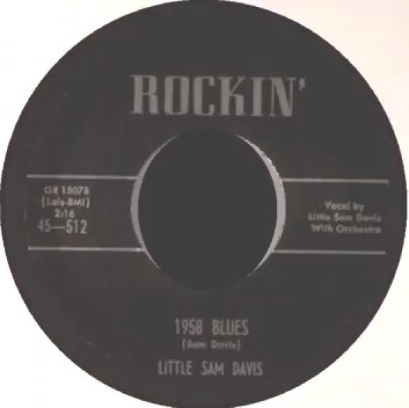 LITTLE SAM DAVIS "1958 BLUES/GOIN BACK HOME" 7"