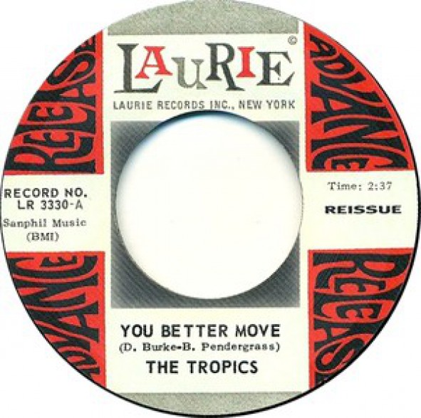 TROPICS "YOU BETTER MOVE/IT'S YOU I MISS" 7"