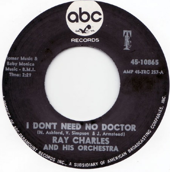 Baby i don t need. Ray Charles ‎– i don't need no Doctor. Ray Charles say no more винил. Рэй Чарльз пластинка мелодия. Ray Charles and his Orchestra ‎– Unchain my Heart.