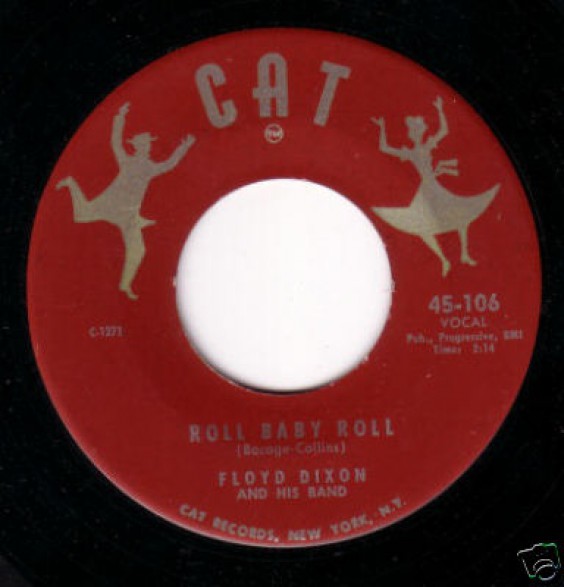 FLOYD DIXON "HEY BARTENDER / ROLL BABY ROLL" 7"