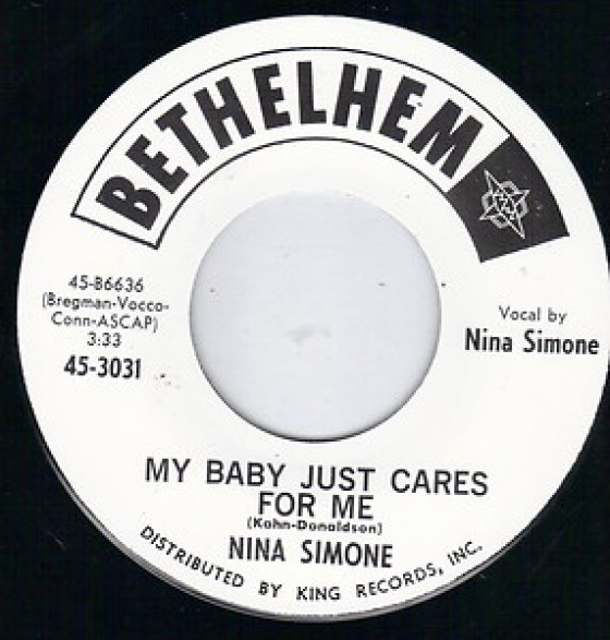 NINA SIMONE "MY BABY JUST CARES FOR ME" 7"