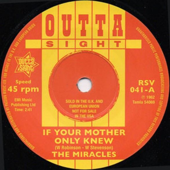 MIRACLES "If Your Mother Only Knew/ That's The Way I Feel" 7"