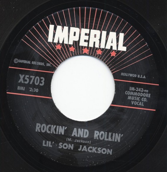 T-BONE WALKER "TRAVELIN’ BLUES" / LIL’ SON JACKSON "ROCKIN’ & ROLLIN" 7"