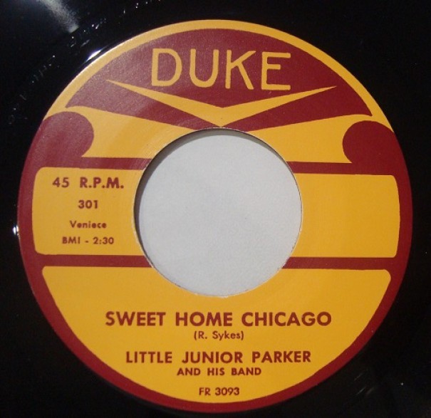 LITTLE JUNIOR PARKER "SWEET HOME CHICAGO" 7"