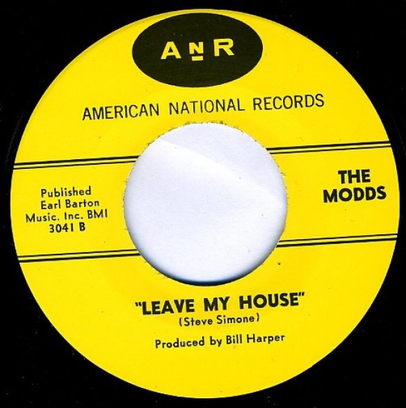 MODDS "LEAVE MY HOUSE/ALL THE TIME IN The World" 7" repro