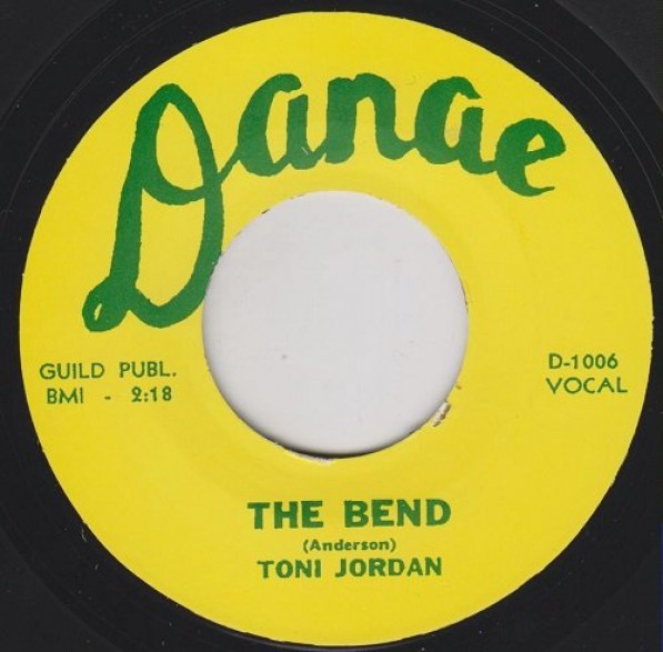 TONI JORDAN "THE BEND / I CAN’T FORGET" 7"